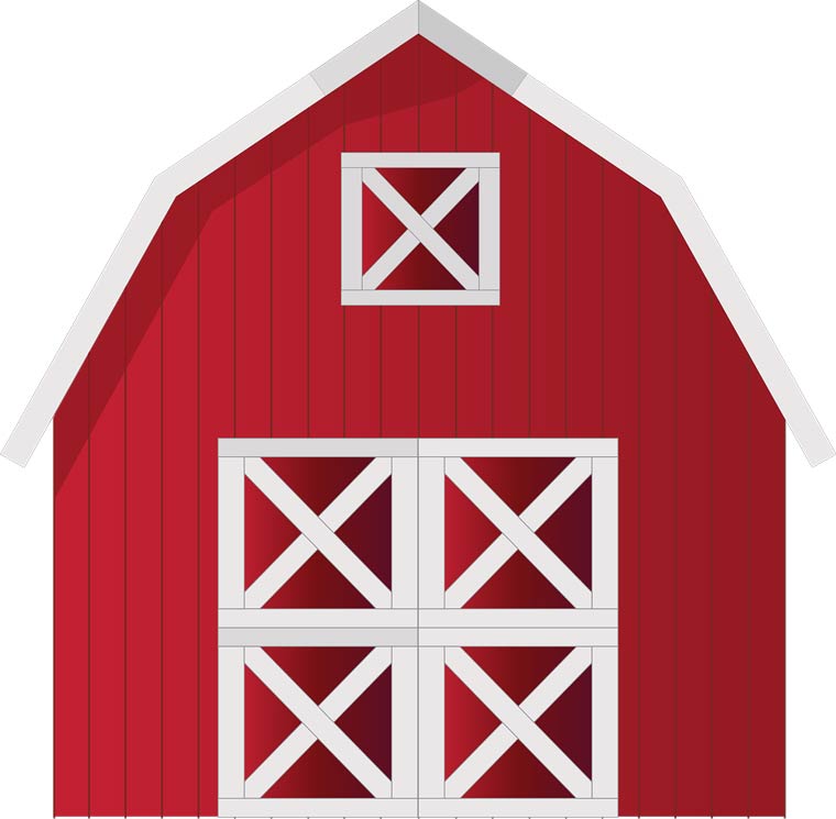 barn, show pig shelter